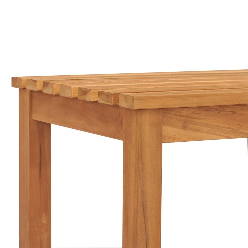 Garden Bench 114 cm Solid Teak Wood - anydaydirect