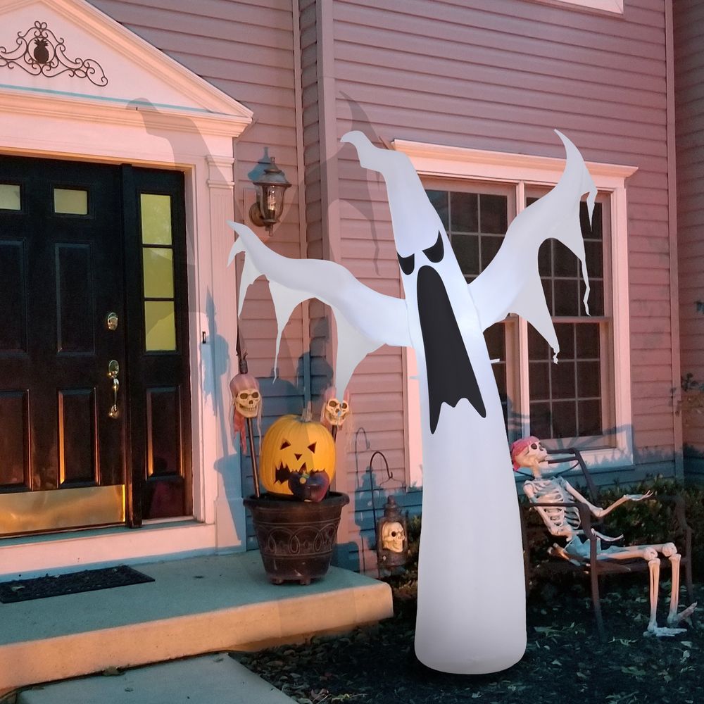 6FT 1.8m LED Halloween Inflatable Deco Floating Ghost Scary Party Outdoors - anydaydirect