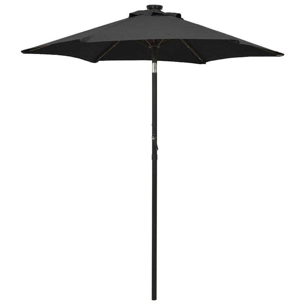 Parasol with LED Lights 200x211 cm Aluminium - anydaydirect