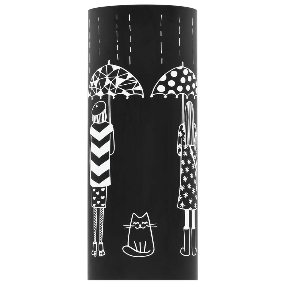 Umbrella Stand Women Steel Black - anydaydirect