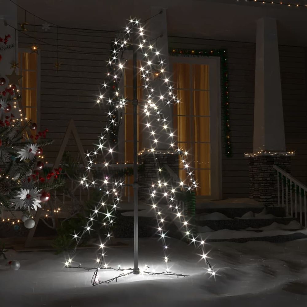 Christmas Cone Tree 160 LEDs Indoor and Outdoor 78x120 cm to 143 x 250cm - anydaydirect