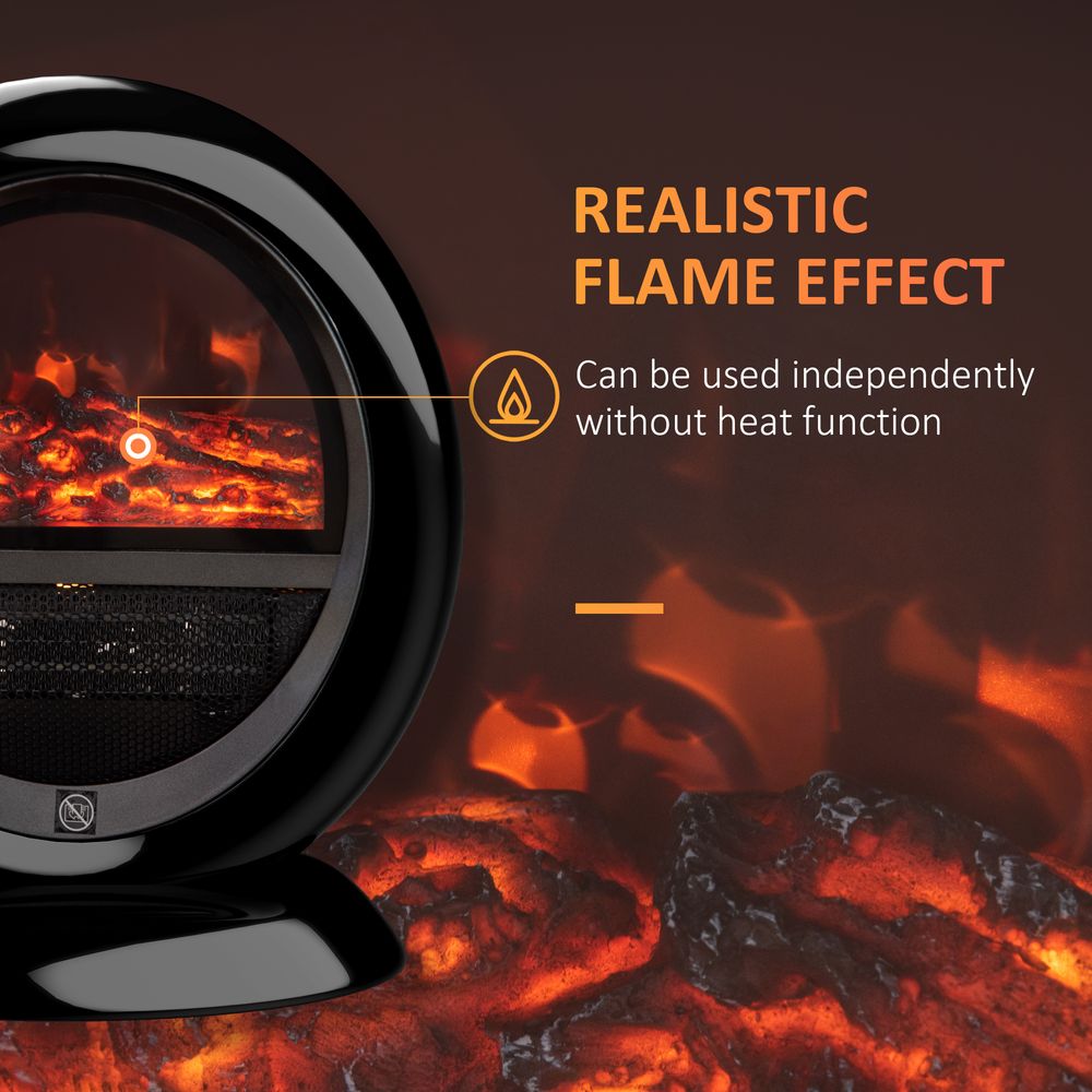 Free standing Electric Fireplace Heater  Rotatable Head Overheating Protection - anydaydirect