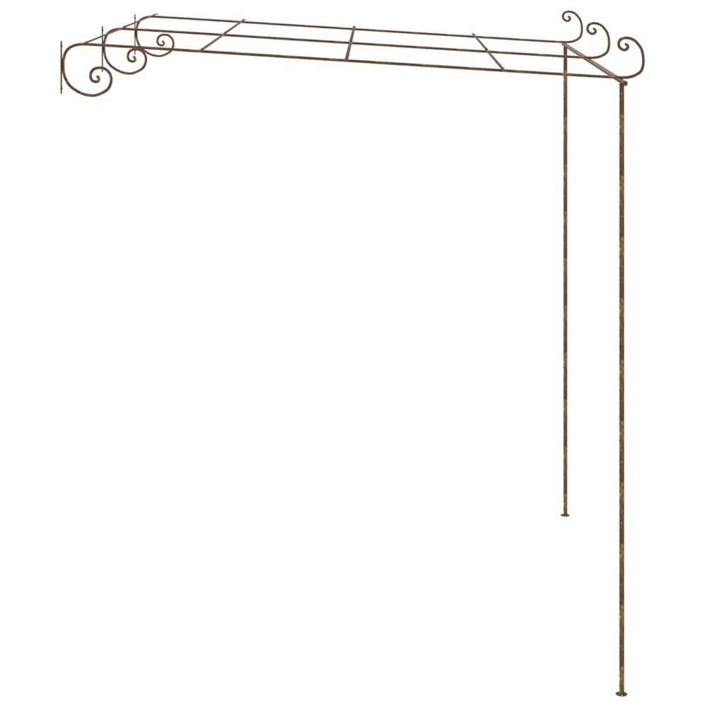 Garden Pergola Antique Brown 3x3x2.5 m Iron - anydaydirect