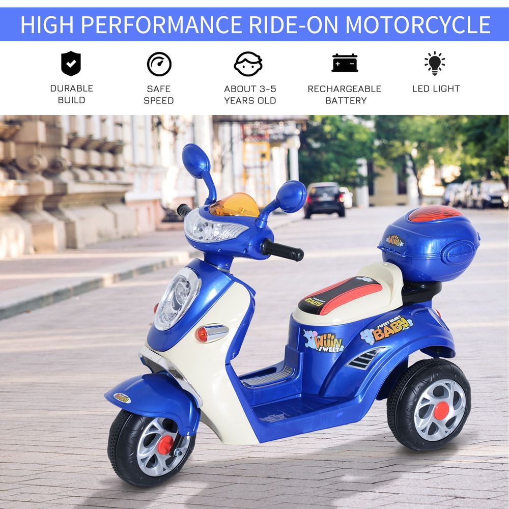 Electric Ride on Toy Car Kids Motorbike Children Battery Tricycle 6V - anydaydirect