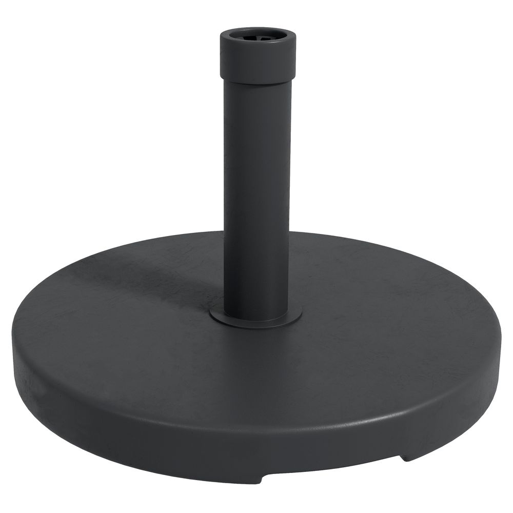 Outsunny 15kg Concrete Parasol Base Heavy Duty Round Umbrella Stand - anydaydirect