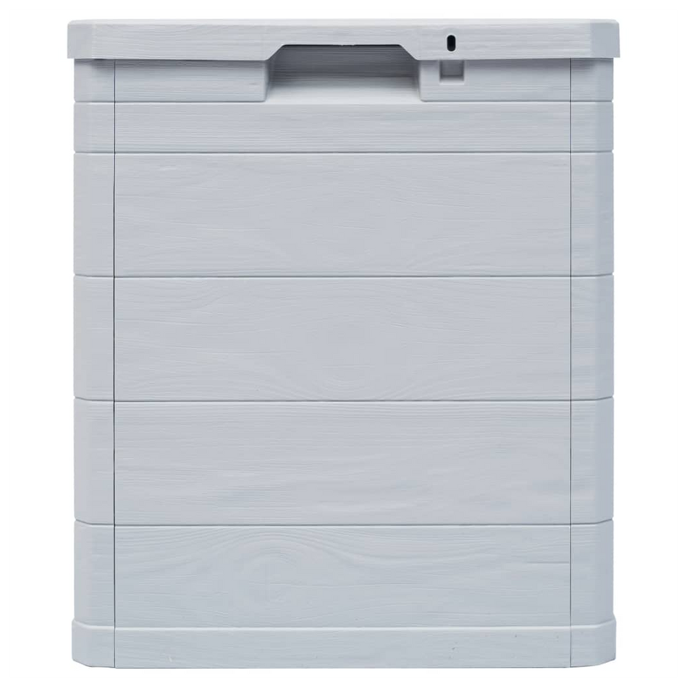 Garden Storage Box 90 L Light Grey - anydaydirect