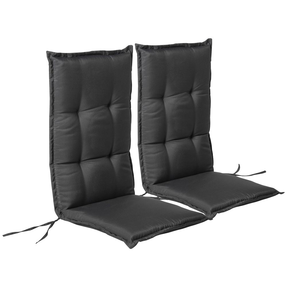 Single Seater Replacement High Back Chair Folding Cushions Patio Garden Seat Pad - anydaydirect
