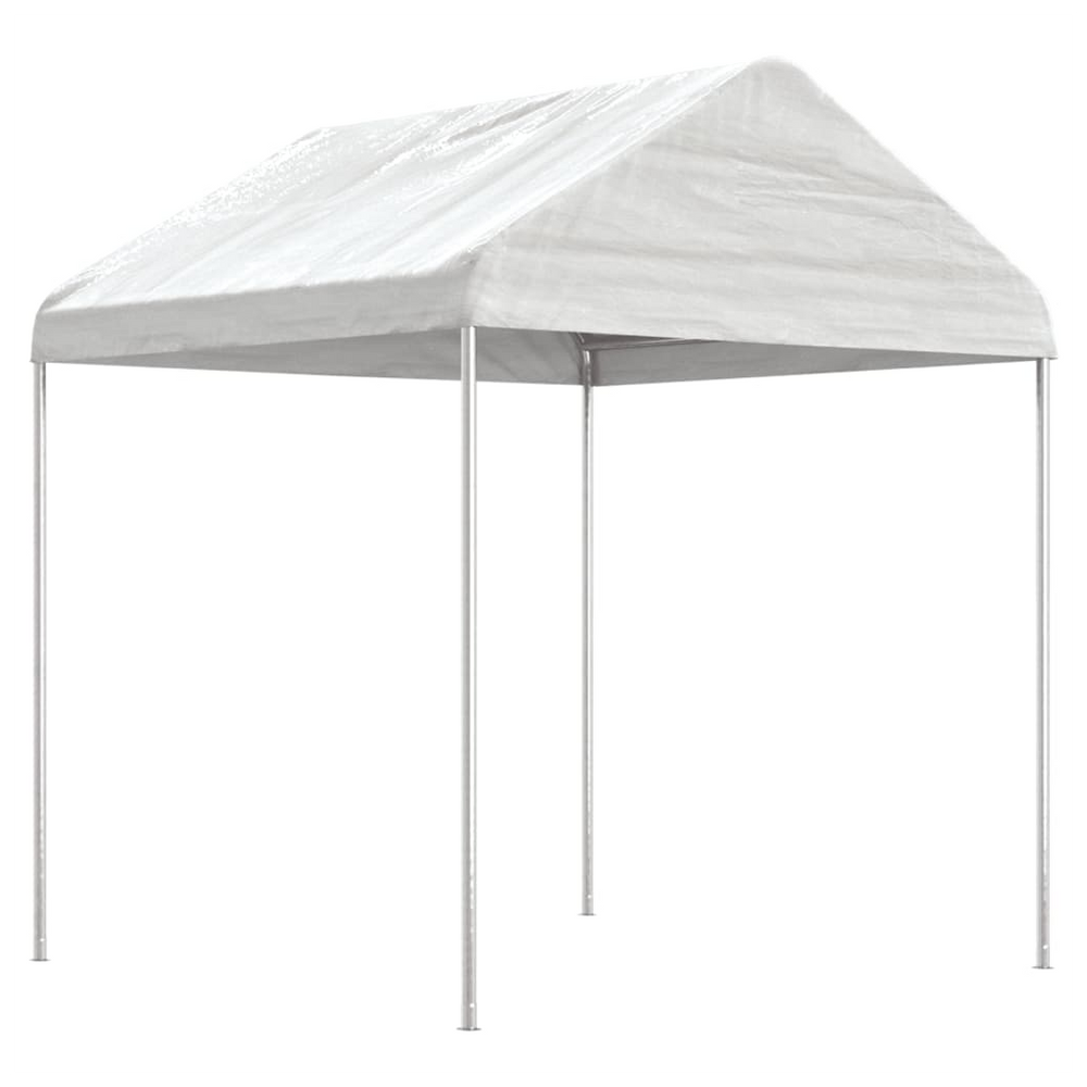 vidaXL Gazebo with Roof White 6.69x2.28x2.69 m Polyethylene - anydaydirect