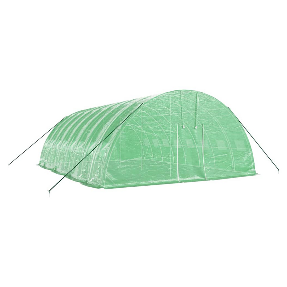 vidaXL Greenhouse with Steel Frame Green 48 m² 8x6x2.85 m - anydaydirect