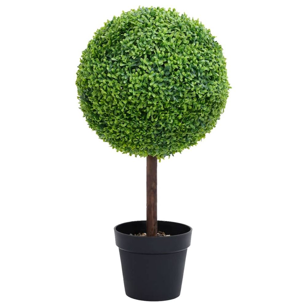 Artificial Boxwood Plant with Pot Ball Shaped Green 71 cm - anydaydirect