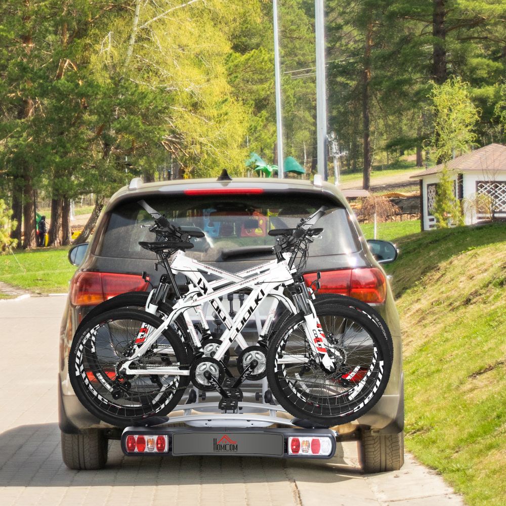 Bicycle Carrier Rear-mounted Bike Rack Rear Tow Bar Carrier Outdoor - anydaydirect
