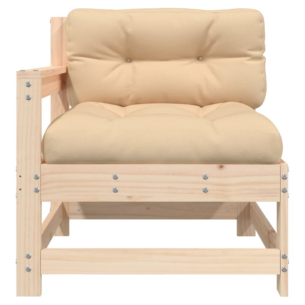 vidaXL Garden Chair with Cushions Solid Wood Pine - anydaydirect