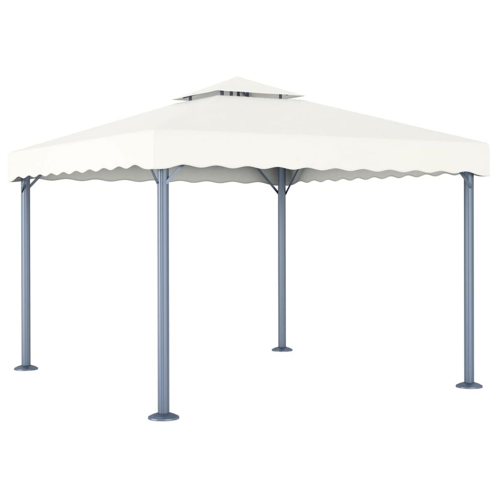 Gazebo 300x300 cm Cream Aluminium - anydaydirect