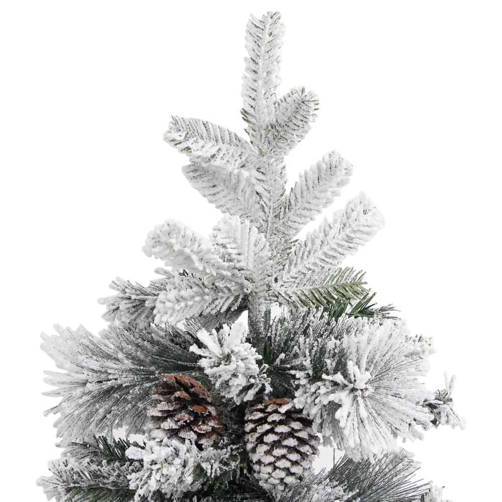 Christmas Tree with Flocked Snow&Cones 120 cm to 225cm PVC&PE - anydaydirect