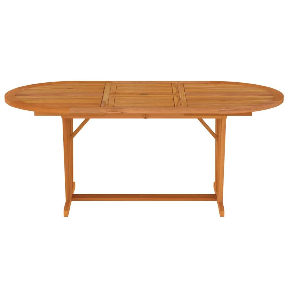 Garden Table 200x100x75 cm Solid Wood Eucalyptus - anydaydirect