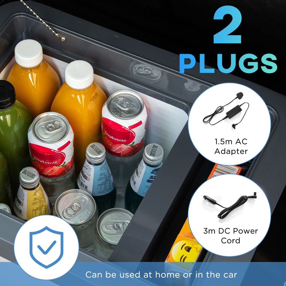 12 Volt Car Refrigerator 24L Portable Compressor Cooler Fridge Freezer - anydaydirect