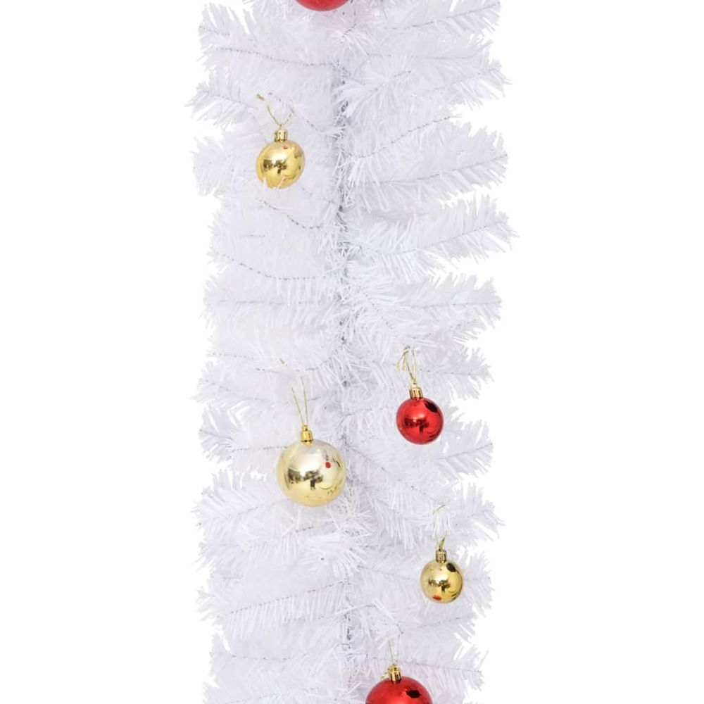 Christmas Garland Decorated with Baubles 5 m to 10 m - anydaydirect