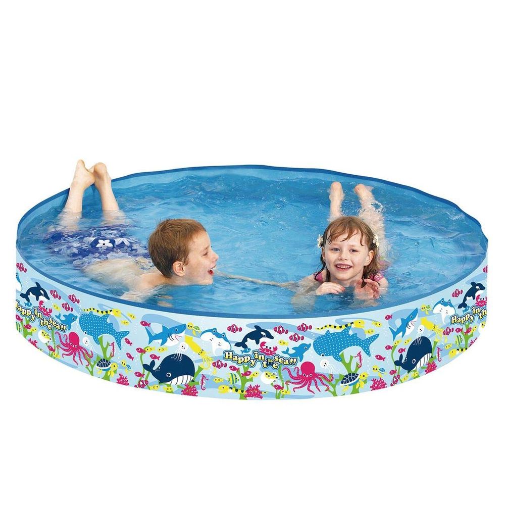 Kids Ridgid Wall Play Swimming Centre Paddling Pool Sea Life Outdoor Summer Fun - anydaydirect