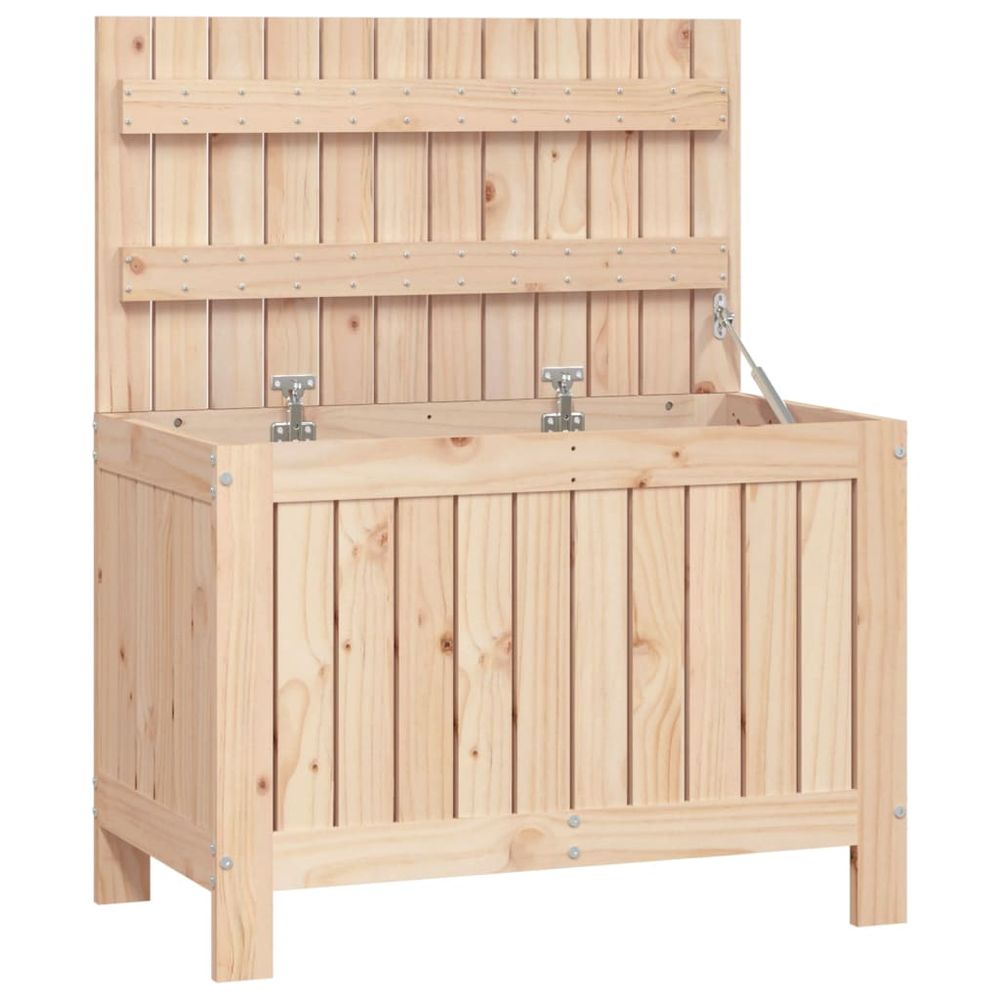 Garden Storage Box 76x42.5x54 cm Solid Wood Pine - anydaydirect