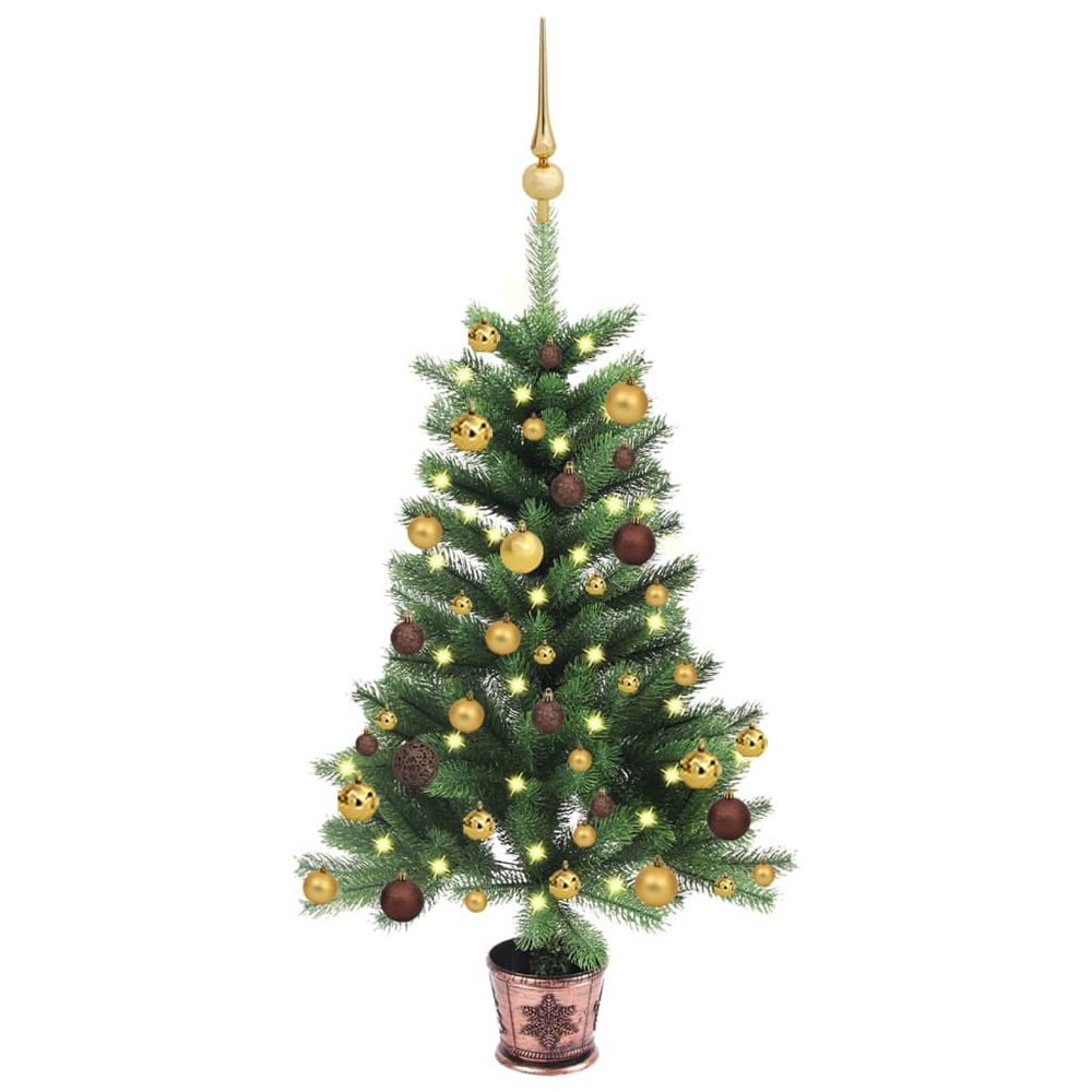 Artificial Christmas Tree with LEDs & Ball Set 65 cm to 240 cm - anydaydirect