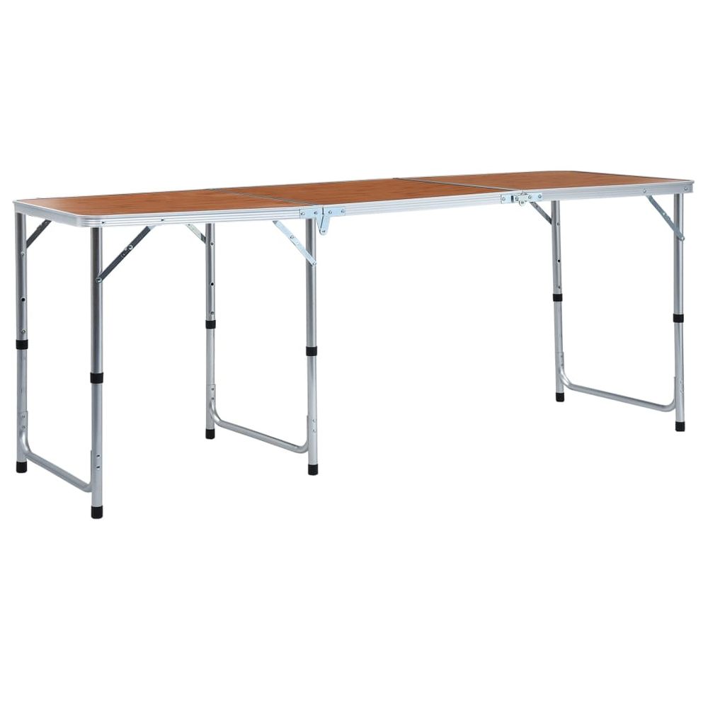 Foldable Camping Table Aluminium 120x60 cm - anydaydirect
