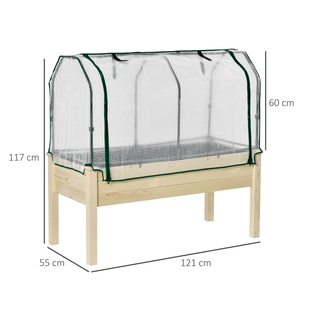 Raised Garden Bed Greenhouse Cover Planter Box - anydaydirect