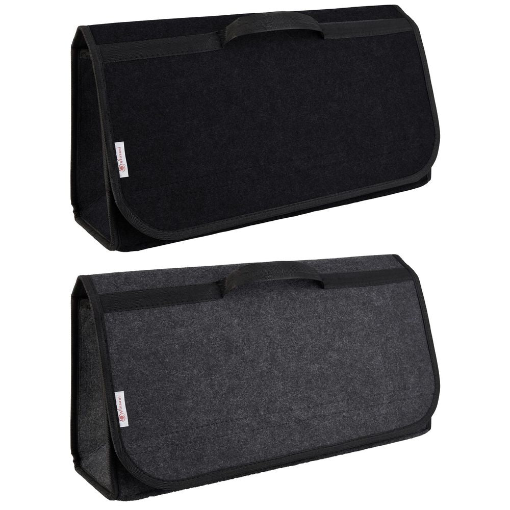 Dark Grey / Black Anti Slip Car Trunk Boot Storage Organiser Case Tool Bag - Suitable for All Vehicles - anydaydirect