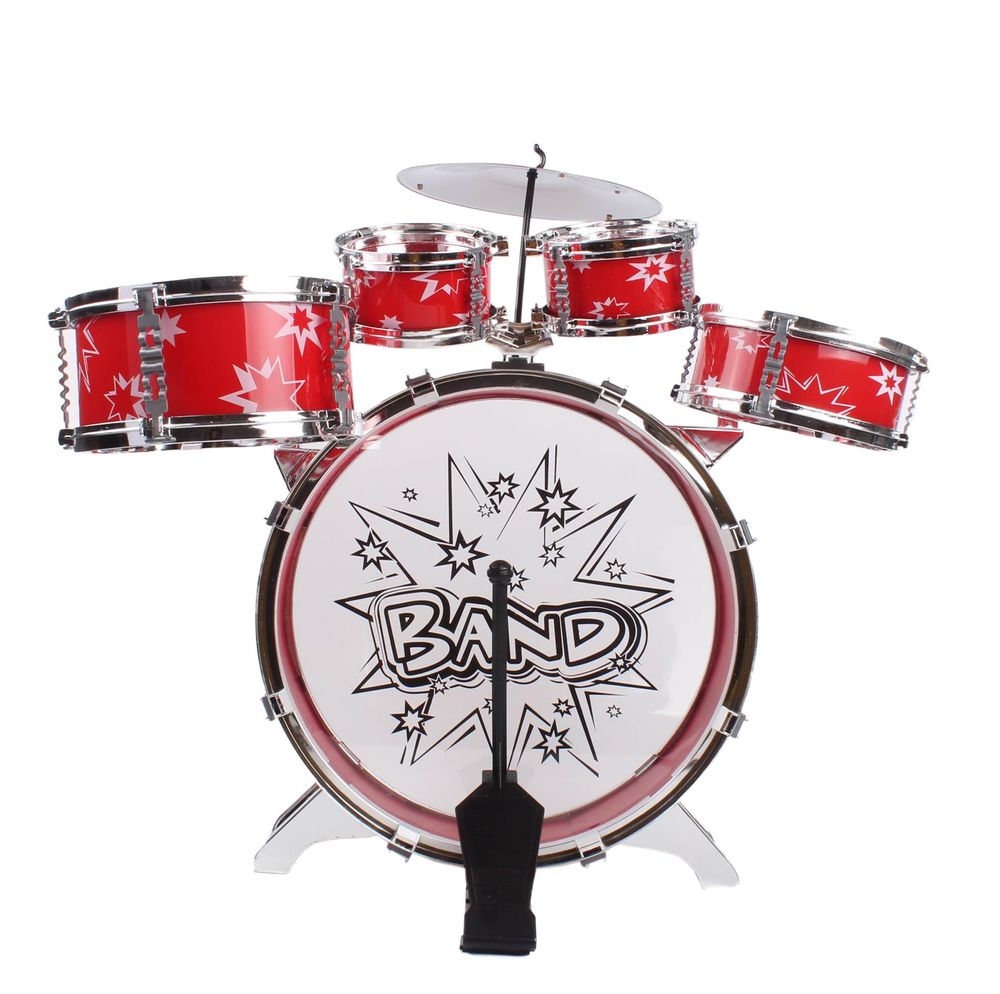 Soka Big Band Children's Rockstar Drums & Cymbal Kit With Stool - anydaydirect