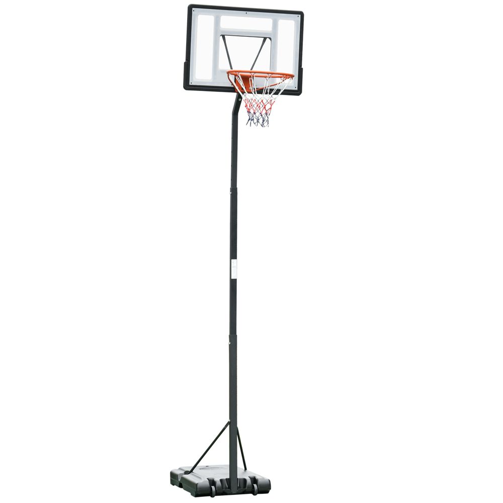 Basketball Hoop Freestanding 255-305cm Height Adjustable Stand  Wheels HOMCOM - anydaydirect