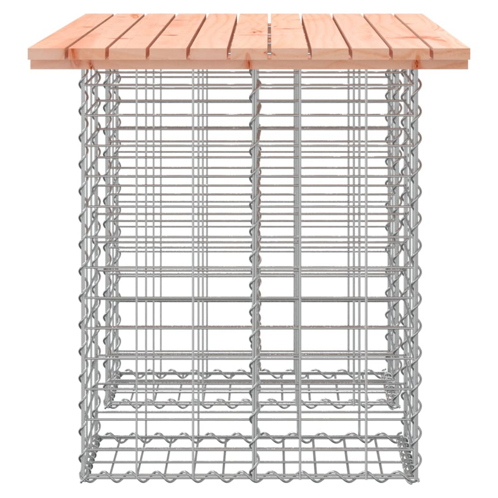 vidaXL Garden Bench Gabion Design 100x70x72 cm Solid Wood Douglas - anydaydirect