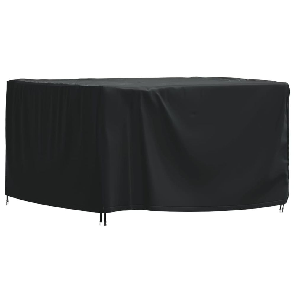 vidaXL Garden Furniture Cover Black 113x113x73 cm Waterproof 420D - anydaydirect