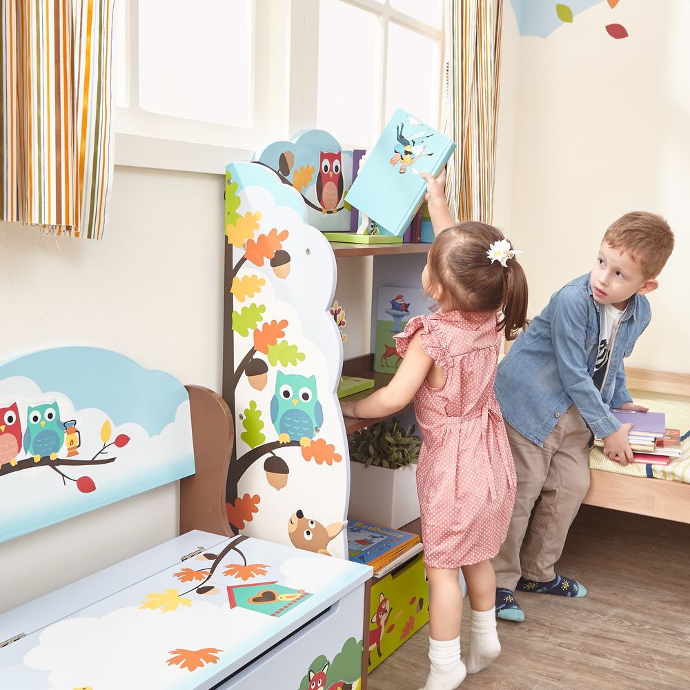 Fantasy Fields Childrens Blue Kids Wooden Bookcase Book Shelf Storage TD-11704A - anydaydirect