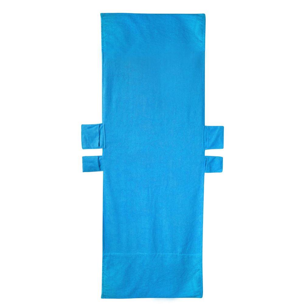 Sun Lounger Beach Towel Carry With Pockets Bag For Holiday Summer Garden - anydaydirect