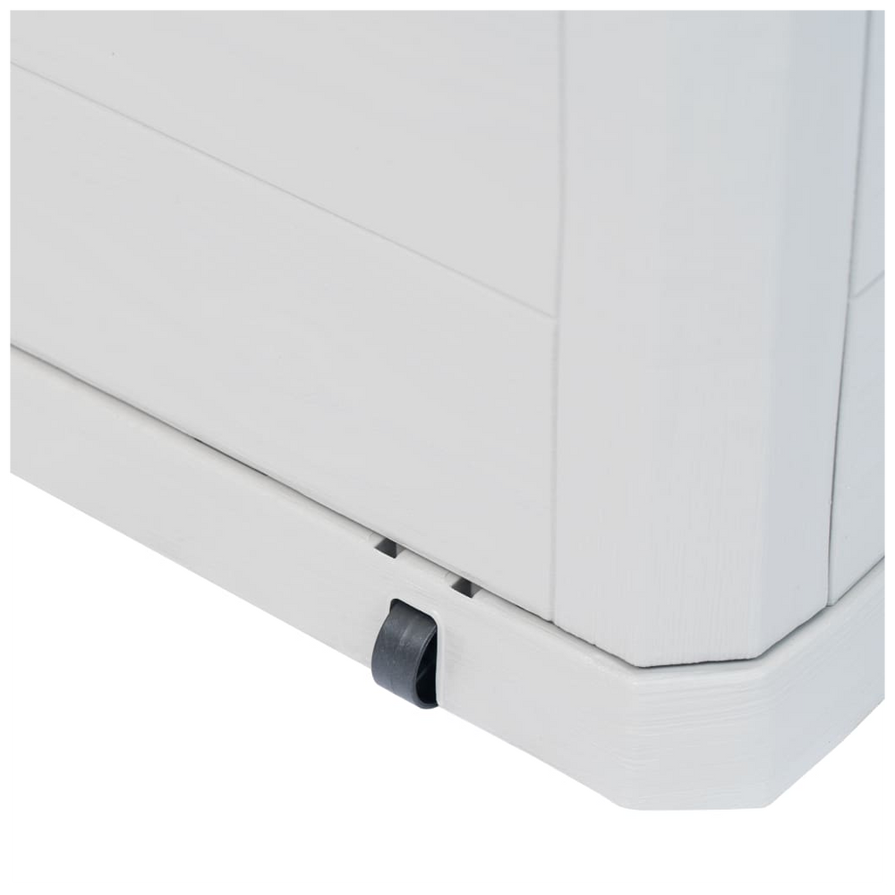 Garden Storage Box 280 L Light Grey - anydaydirect