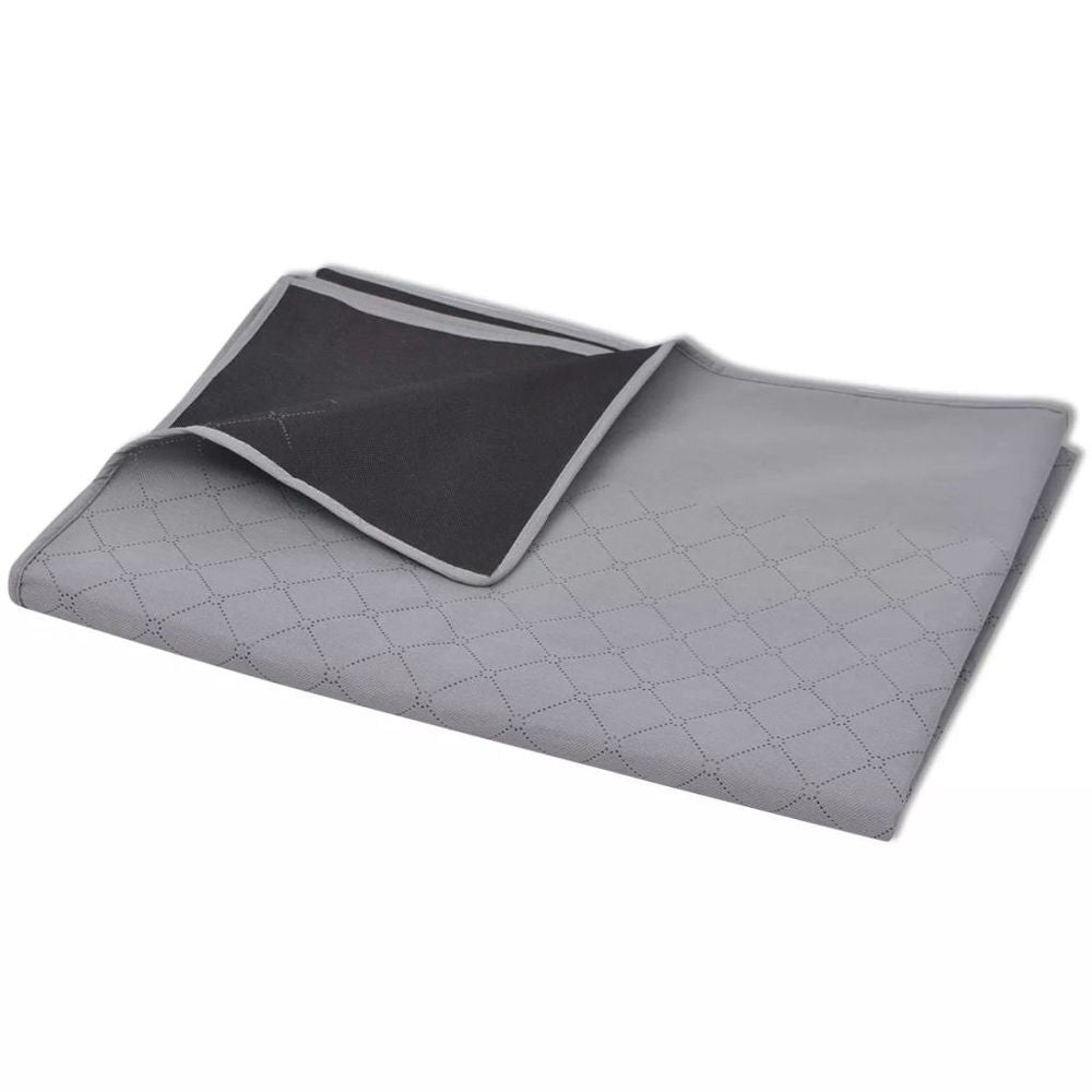 Picnic Blanket Grey and Black 100x150 cm - anydaydirect