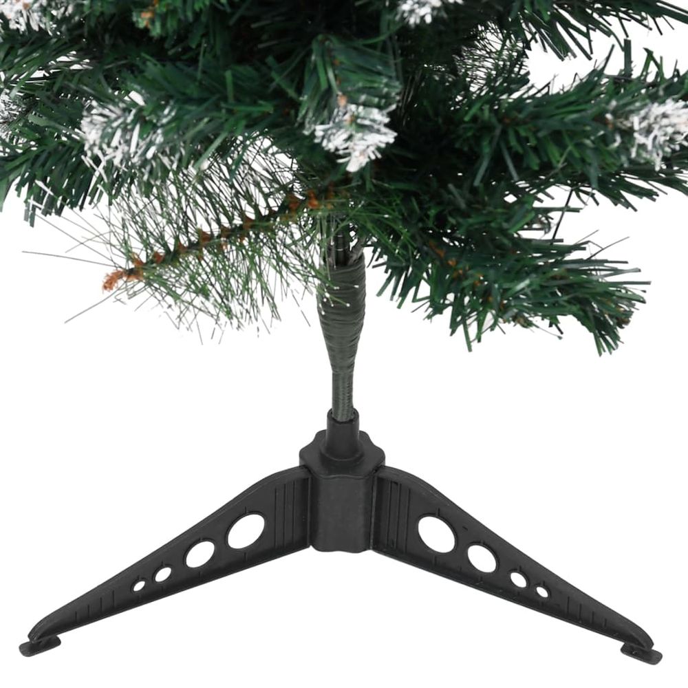 Artificial Christmas Tree with Stand Green and White 60 cm to 90cm PVC - anydaydirect