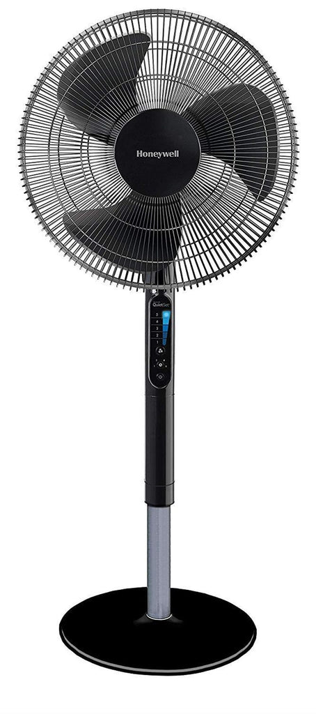 Honeywell Advanced QuietSet 16" Stand Fan With Noise Reduction Technology - Black UK Plug - anydaydirect