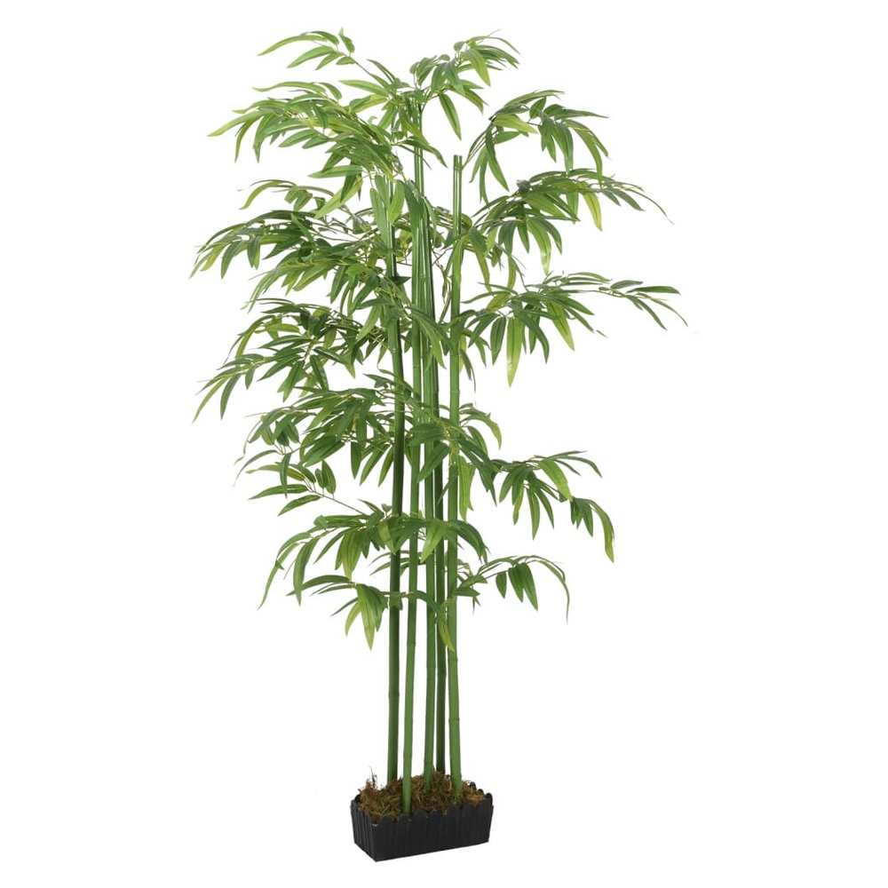 vidaXL Artificial Bamboo Tree 864 Leaves 180 cm Green - anydaydirect