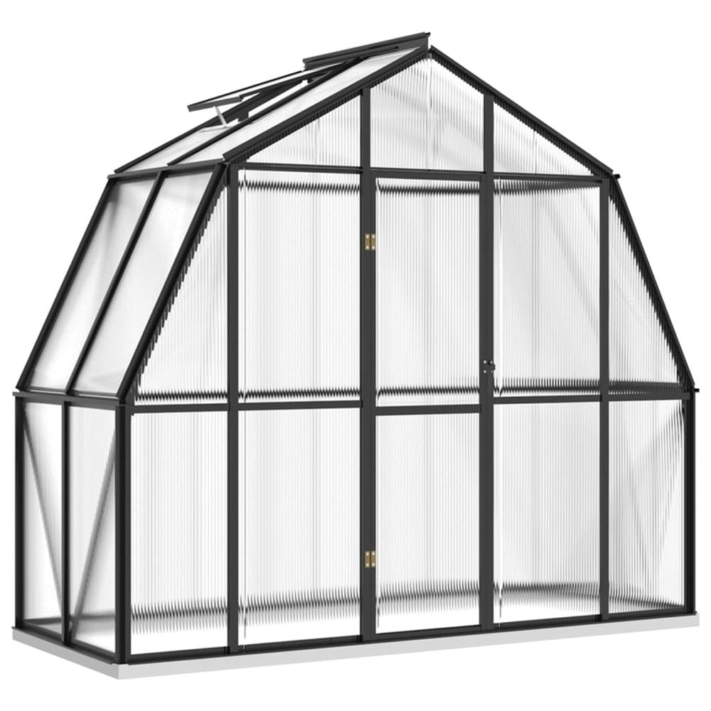 Greenhouse with Base Frame Anthracite 3.3 m� Aluminium - anydaydirect