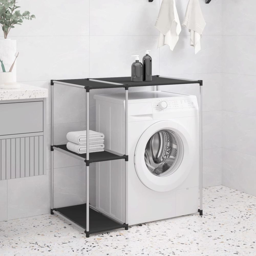 Storage Rack over Washing Machine Black 87x55x90.5 cm Iron - anydaydirect