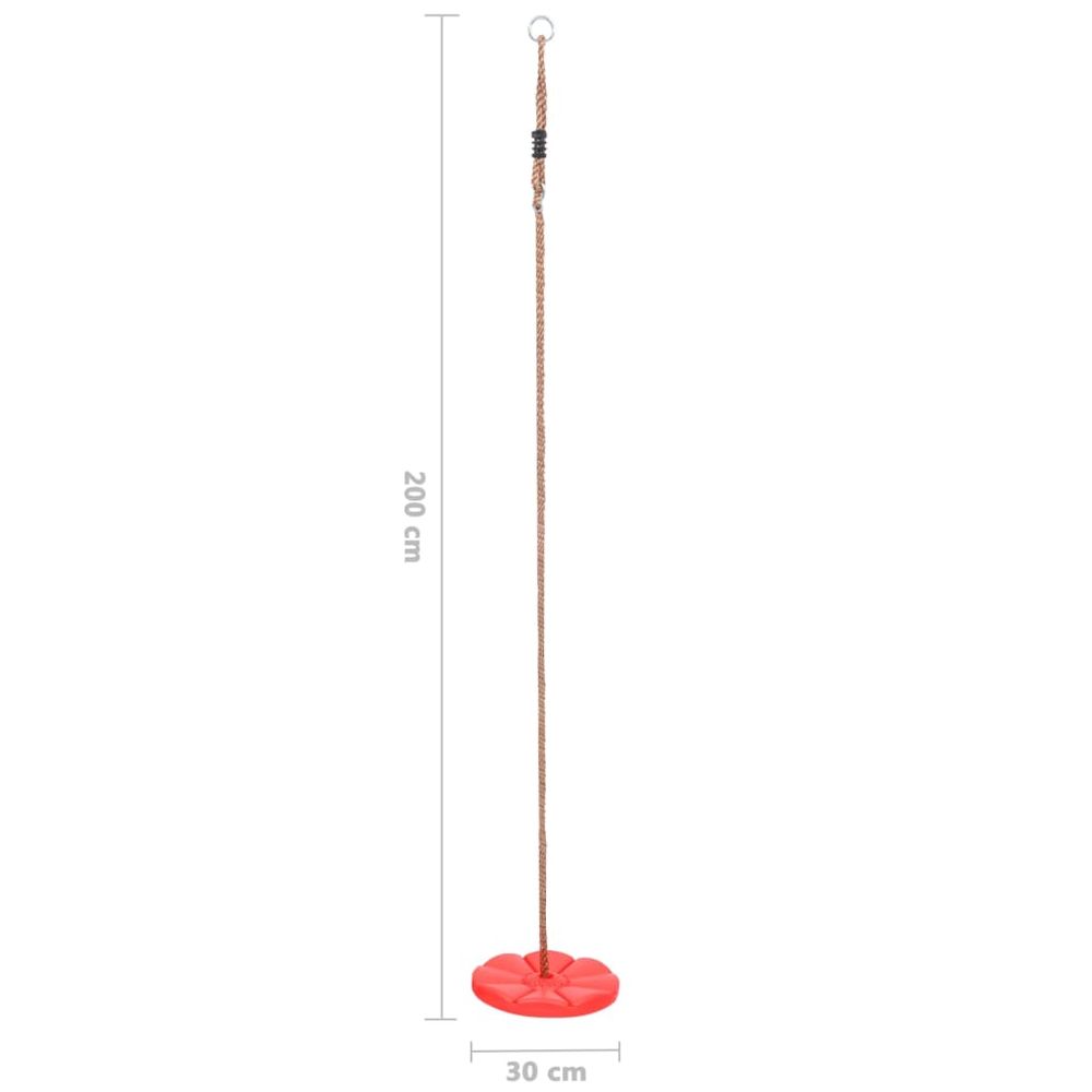 Plate Swing 200 cm Red - anydaydirect