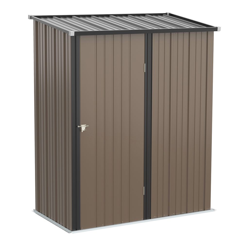 Outdoor Storage Shed Steel Garden Shed w/ Lockable Door for Backyard Outsunny - anydaydirect