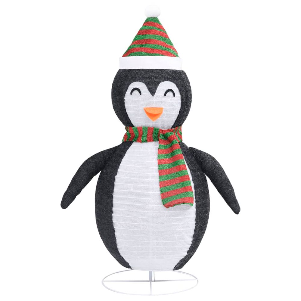 Decorative Christmas Snow Penguin Figure LED Luxury Fabric 90cm to 120cm - anydaydirect