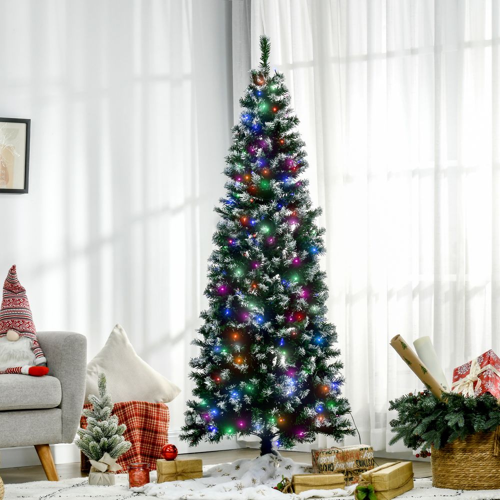 6FTPrelit Artificial Xmas Tree Holiday Decor w/ 300 Colourful LED Light - anydaydirect