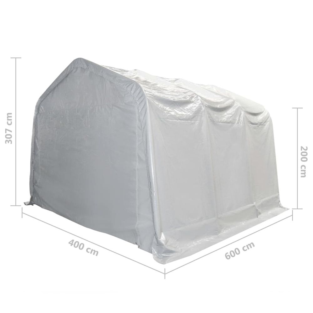 Storage Tent PVC 550 g/m² 4x6 m White - anydaydirect
