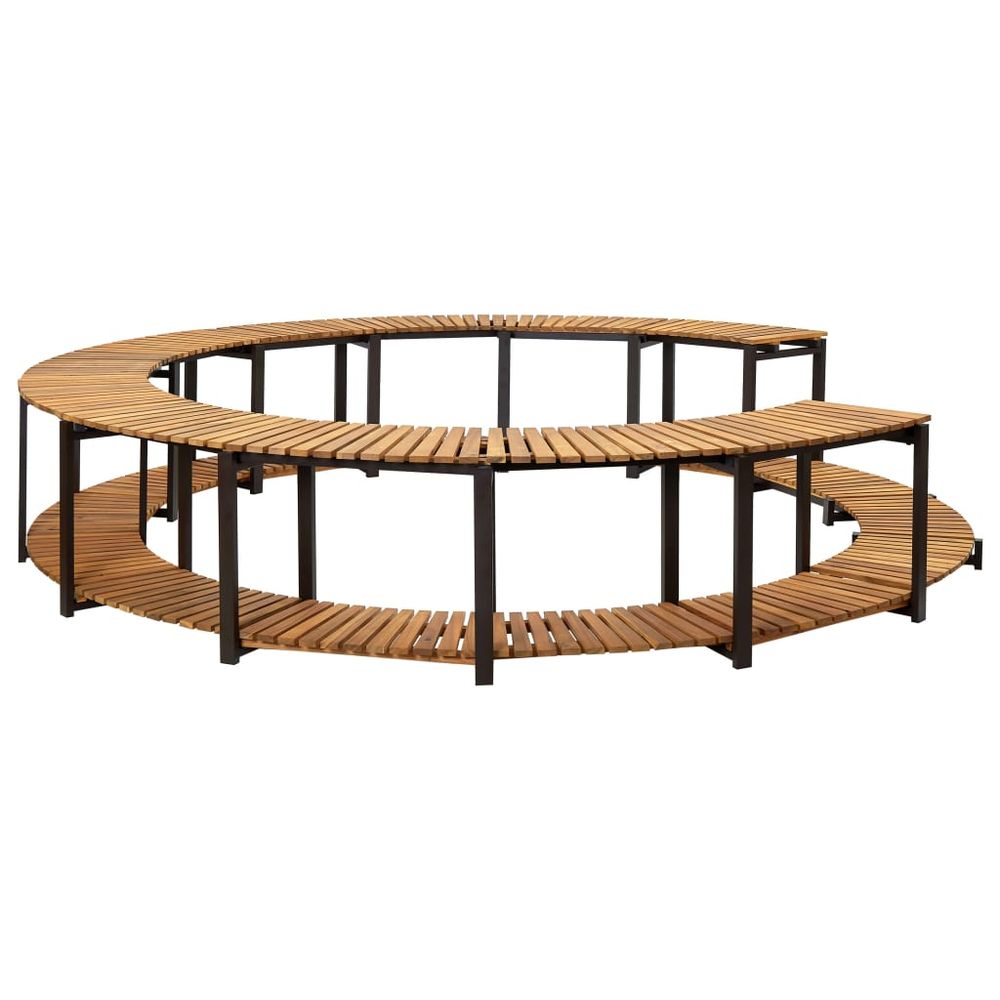 Spa Surround 273x53 cm Solid Acacia Wood - anydaydirect