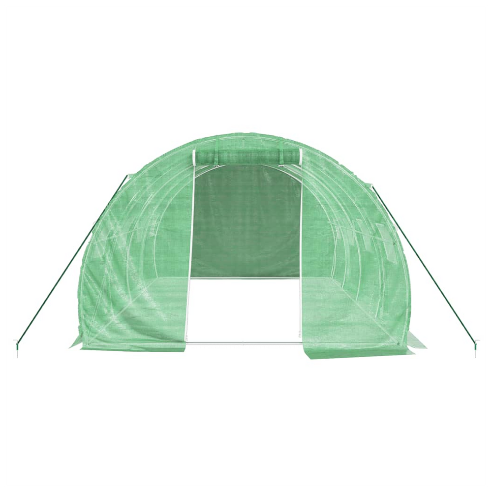 vidaXL Greenhouse with Steel Frame Green 12 m² 4x3x2 m - anydaydirect