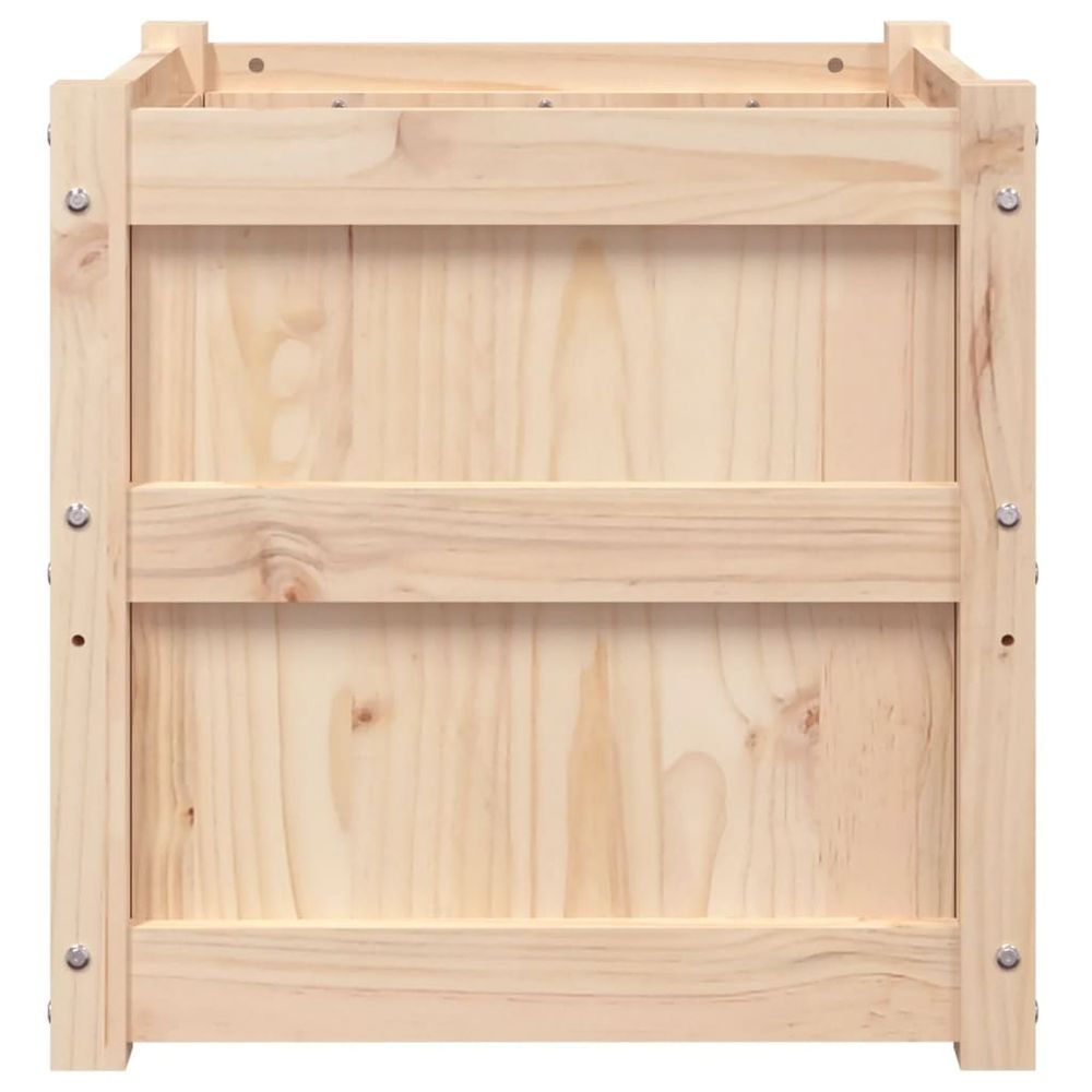 vidaXL Garden Planter 50x50x50 cm Solid Wood Pine - anydaydirect