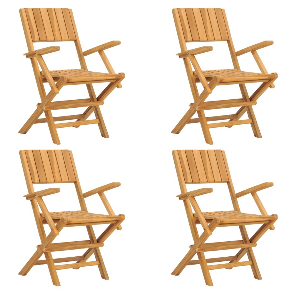 5 Piece Garden Dining Set Solid Wood Teak - anydaydirect