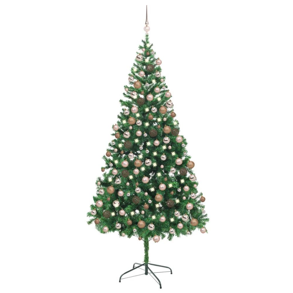 Artificial Christmas Tree with LEDs&Ball Set 120cm  x 240cm - anydaydirect